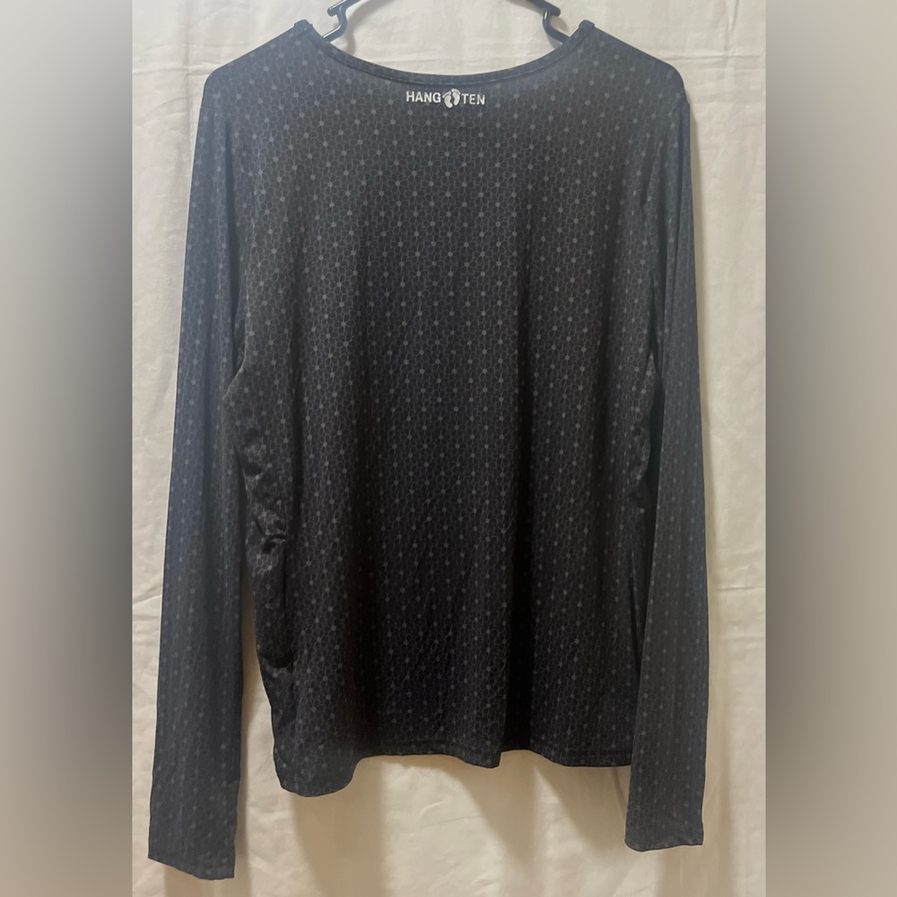 Hang Ten Black Patterned Long Sleeve Women's Top - Picture 4 of 7